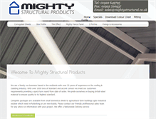 Tablet Screenshot of mightystructural.co.uk